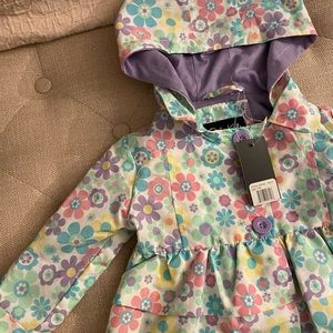 NWT girls adorable raincoat size 12 months